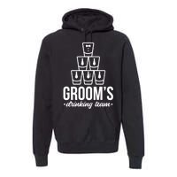 Grooms Drinking Teem Glass Premium Hoodie