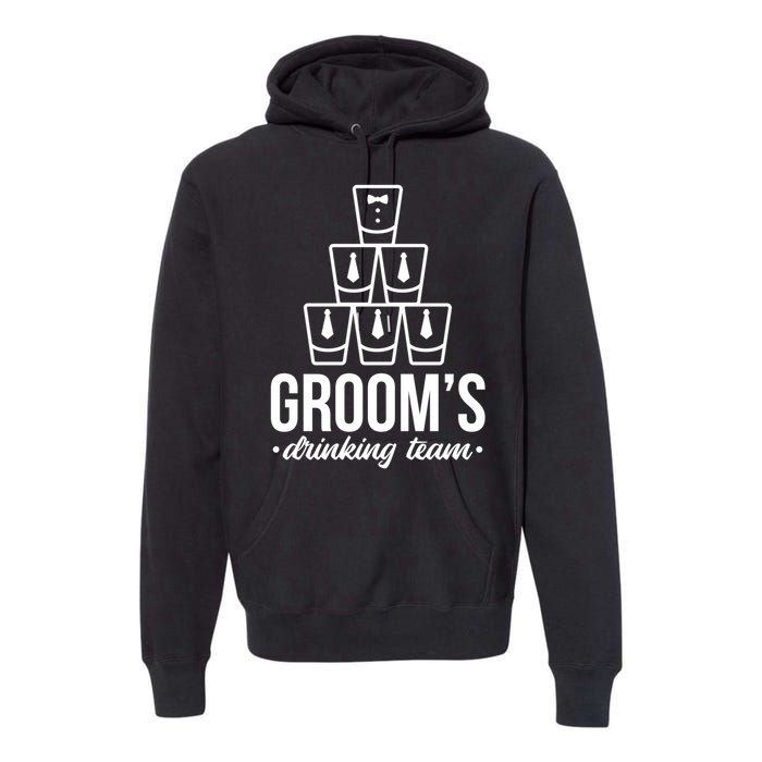 Grooms Drinking Teem Glass Premium Hoodie