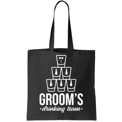 Grooms Drinking Teem Glass Tote Bag