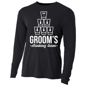 Grooms Drinking Teem Glass Cooling Performance Long Sleeve Crew