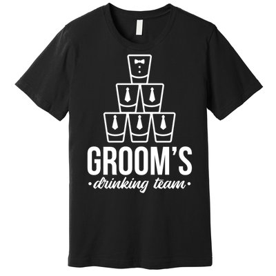 Grooms Drinking Teem Glass Premium T-Shirt