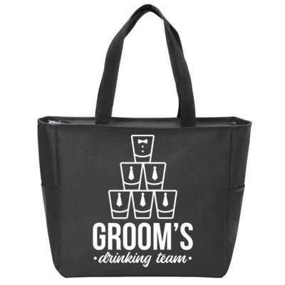 Grooms Drinking Teem Glass Zip Tote Bag