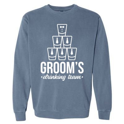 Grooms Drinking Teem Glass Garment-Dyed Sweatshirt