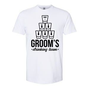 Grooms Drinking Teem Glass Softstyle CVC T-Shirt