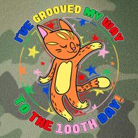 Groovy Cat 100th Day of School Legacy Tie Dye Trucker Hat