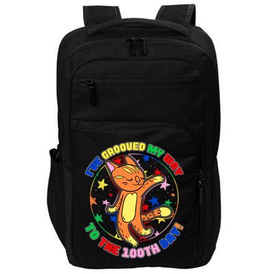 Groovy Cat 100th Day of School Impact Tech Backpack