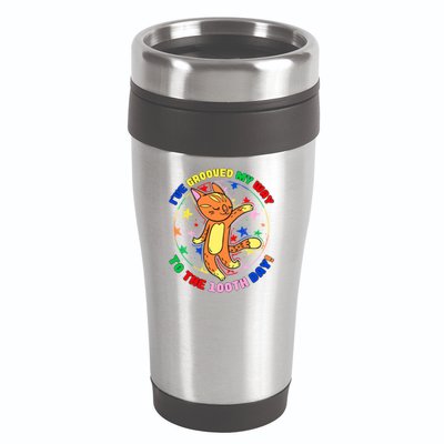Groovy Cat 100th Day of School 16oz Travel Tumbler
