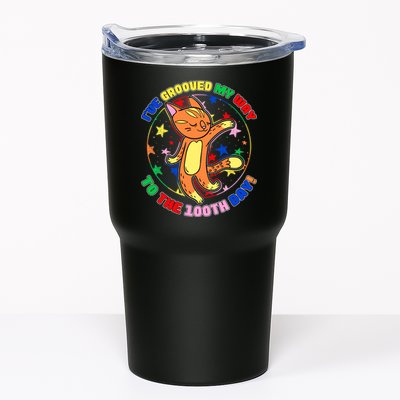 Groovy Cat 100th Day of School Tumbler