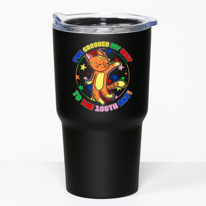 Groovy Cat 100th Day of School Tumbler