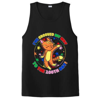 Groovy Cat 100th Day of School PosiCharge Competitor Tank