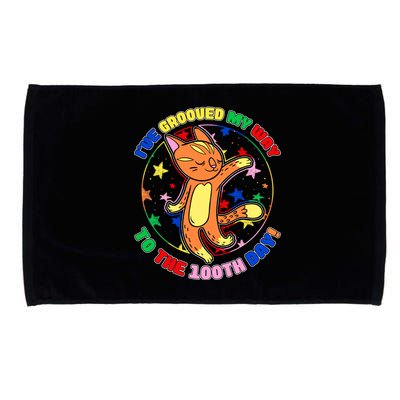Groovy Cat 100th Day of School Microfiber Hand Towel