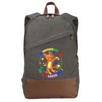 Groovy Cat 100th Day of School Cotton Canvas Backpack