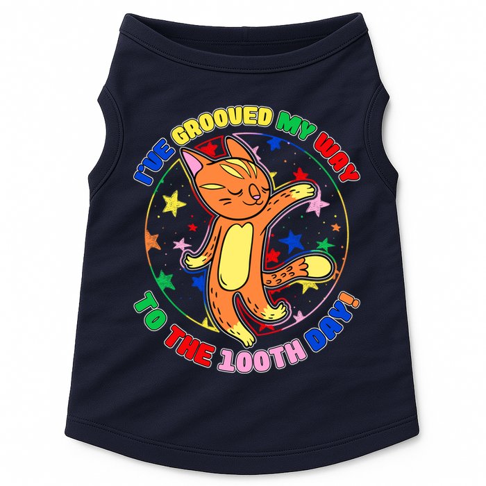Groovy Cat 100th Day of School Doggie Tank
