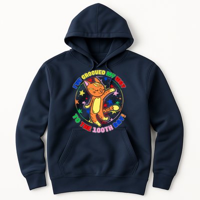 Groovy Cat 100th Day of School Hoodie