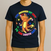 Groovy Cat 100th Day of School T-Shirt