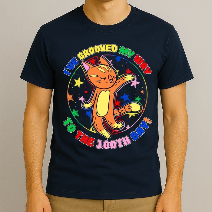 Groovy Cat 100th Day of School T-Shirt