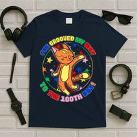 Groovy Cat 100th Day of School T-Shirt