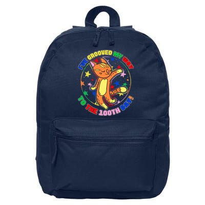 Groovy Cat 100th Day of School 16 in Basic Backpack