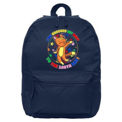 Groovy Cat 100th Day of School 16 in Basic Backpack