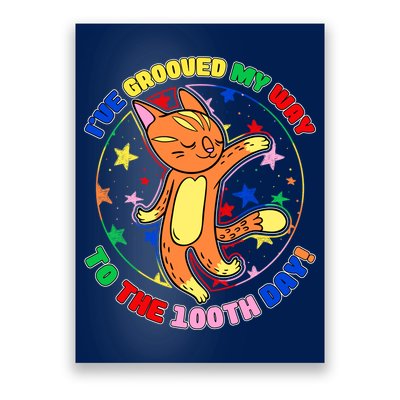 Groovy Cat 100th Day of School Poster