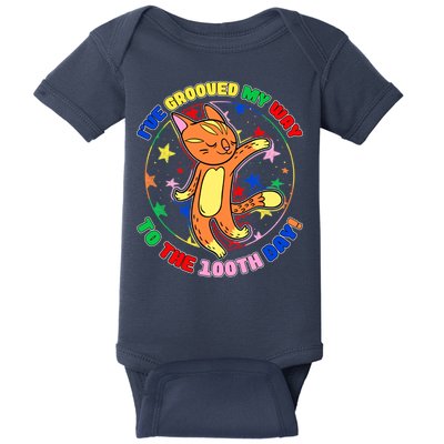 Groovy Cat 100th Day of School Baby Bodysuit