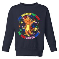 Groovy Cat 100th Day of School Toddler Sweatshirt