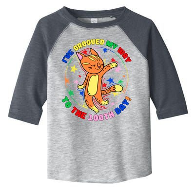 Groovy Cat 100th Day of School Toddler Fine Jersey T-Shirt