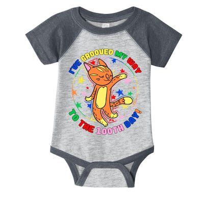 Groovy Cat 100th Day of School Infant Baby Jersey Bodysuit
