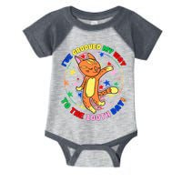 Groovy Cat 100th Day of School Infant Baby Jersey Bodysuit