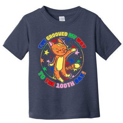 Groovy Cat 100th Day of School Toddler T-Shirt