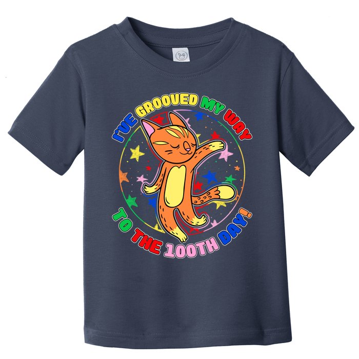 Groovy Cat 100th Day of School Toddler T-Shirt
