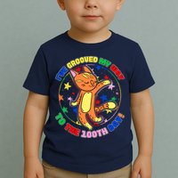 Groovy Cat 100th Day of School Toddler T-Shirt