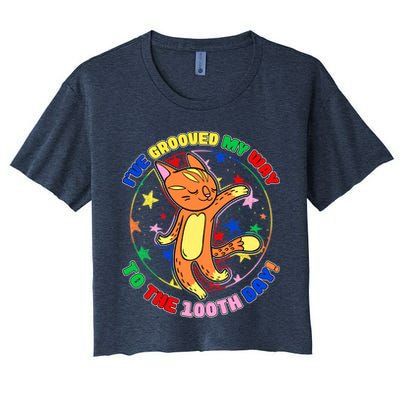 Groovy Cat 100th Day of School Crop Top