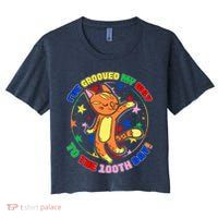Groovy Cat 100th Day of School Crop Top