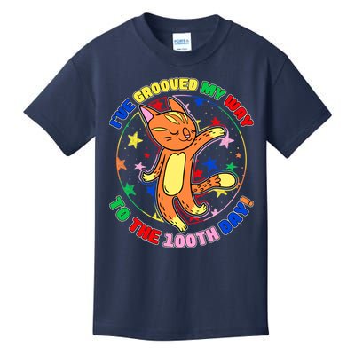 Groovy Cat 100th Day of School Kids T-Shirt