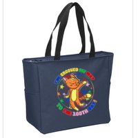 Groovy Cat 100th Day of School Zip Tote Bag