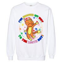 Groovy Cat 100th Day of School Garment-Dyed Sweatshirt