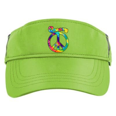 Groovy Peace Sign Adult Drive Performance Visor