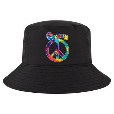 Groovy Peace Sign Cool Comfort Performance Bucket Hat