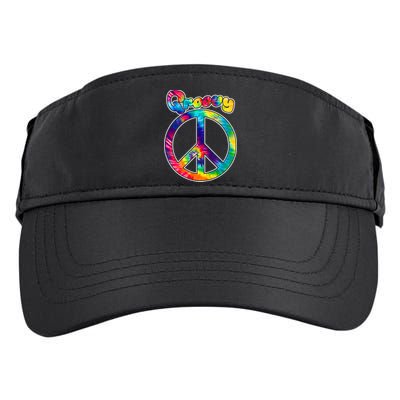 Groovy Peace Sign Adult Drive Performance Visor