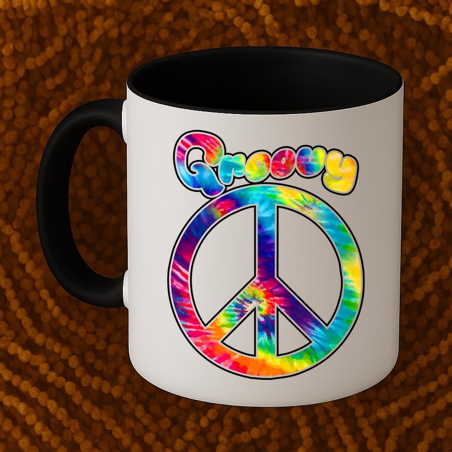 Groovy Peace Sign Mug
