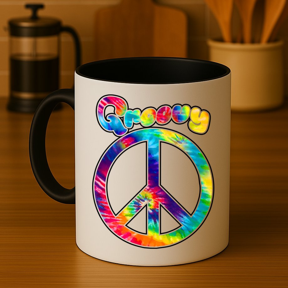 Groovy Peace Sign Mug