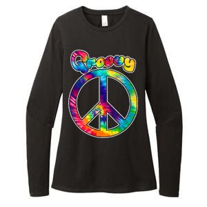 Groovy Peace Sign Womens CVC Long Sleeve Shirt