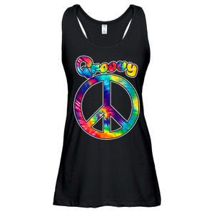 Groovy Peace Sign Ladies Essential Flowy Tank