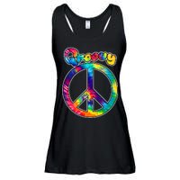 Groovy Peace Sign Ladies Essential Flowy Tank