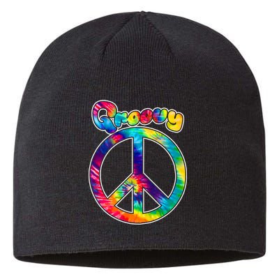 Groovy Peace Sign Sustainable Beanie