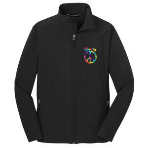 Groovy Peace Sign Core Soft Shell Jacket