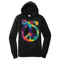 Groovy Peace Sign Women's Pullover Hoodie