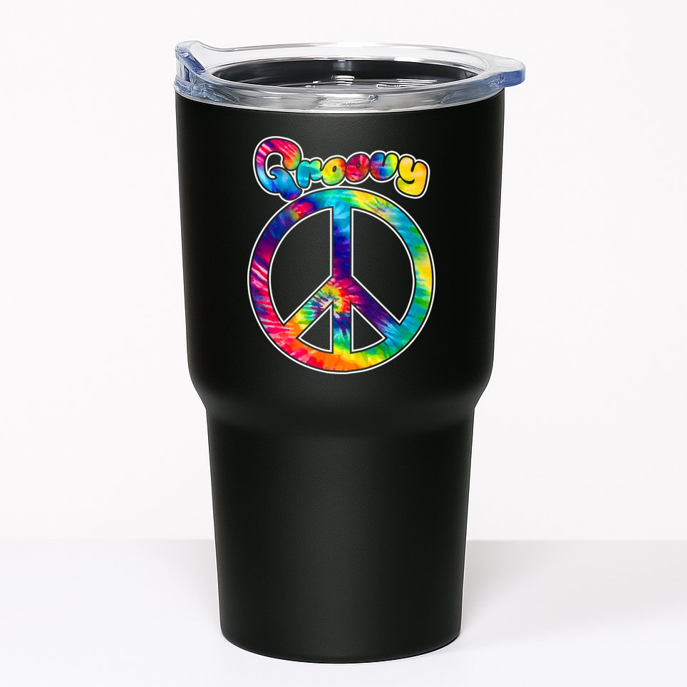Groovy Peace Sign Tumbler
