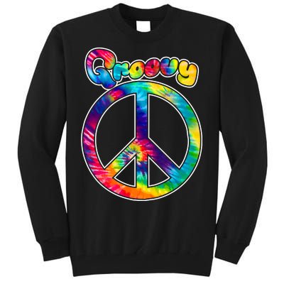 Groovy Peace Sign Tall Sweatshirt